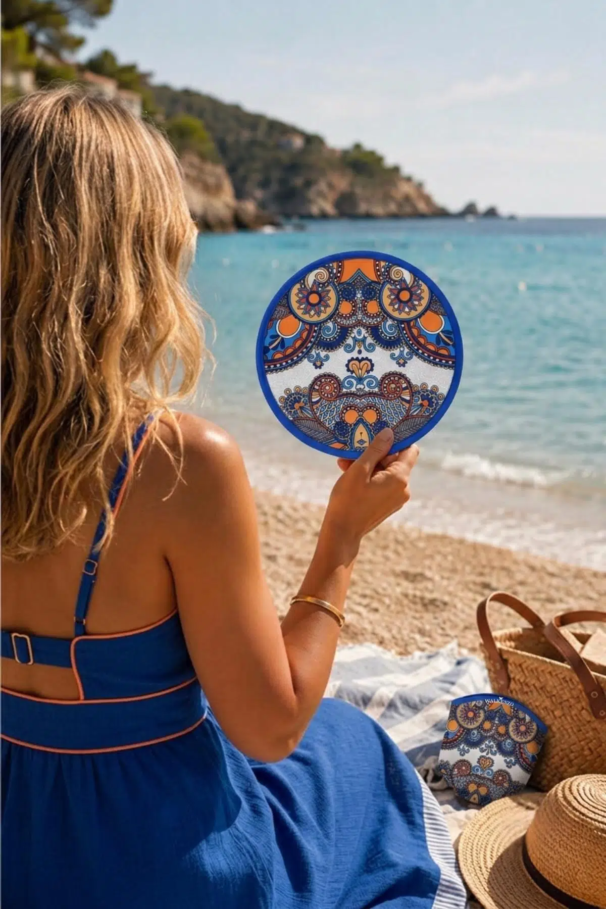 Walkenzo Katlanabilir Otomatik Açılan Taşınabilir El Yelpazesi - STANDART (25 cm)